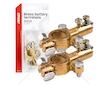 Svorky na autobaterii mosazné 800AMP, 2 ks / blistr AMIO-04390