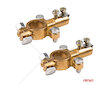 Svorky na autobaterii mosazné 800AMP, 2 ks / blistr AMIO-04390