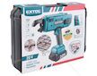 Vazač armatur aku SHARE20V, Brushless, baterie 2 Ah - EXTOL INDUSTRIAL