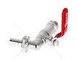 Ventil zahradní, vstup 1/2", výstup 3/4" + hadičník 1/2" - GEKO