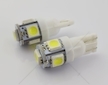 Žárovka LED 12V T10 5XLED bílá sada 2 kusů  LT10-3-12