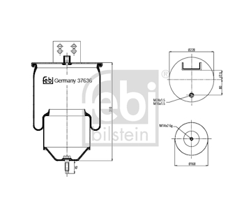 Mech, pneumaticke odpruzeni FEBI BILSTEIN 37636