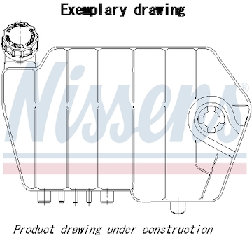Vyrovnávací nádoba, chladicí kapalina NISSENS 996076