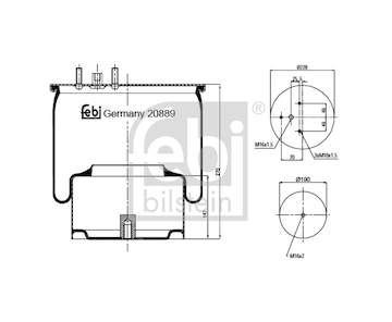 Mech, pneumaticke odpruzeni FEBI BILSTEIN 20889