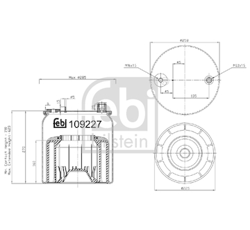 Mech, pneumaticke odpruzeni FEBI BILSTEIN 109227