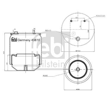 Mech, pneumaticke odpruzeni FEBI BILSTEIN 49616