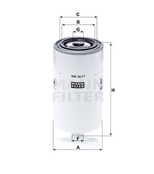 Palivový filtr MANN-FILTER WK 9047