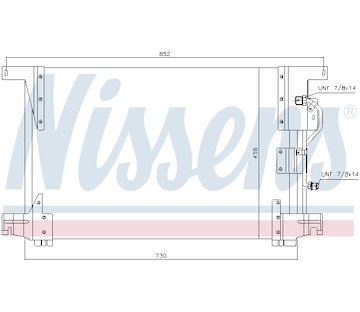 Kondenzátor, klimatizace NISSENS 94336