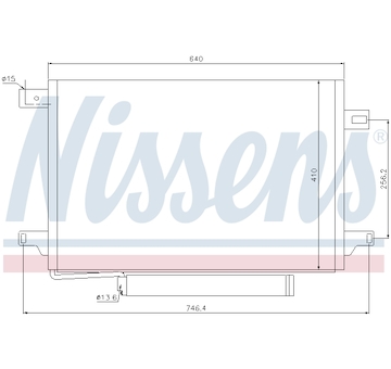 Kondenzátor, klimatizace NISSENS 940054