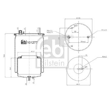 Mech, pneumaticke odpruzeni FEBI BILSTEIN 101277