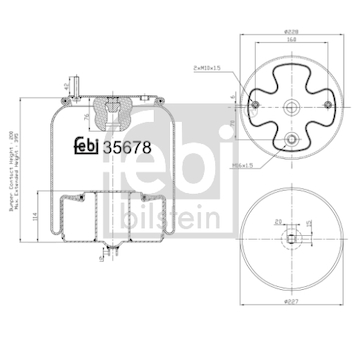 Mech, pneumaticke odpruzeni FEBI BILSTEIN 35678