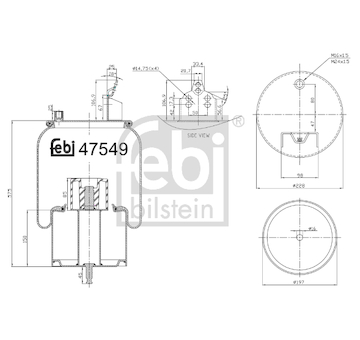 Mech, pneumaticke odpruzeni FEBI BILSTEIN 47549