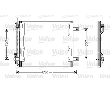 Kondenzátor, klimatizace VALEO 818035