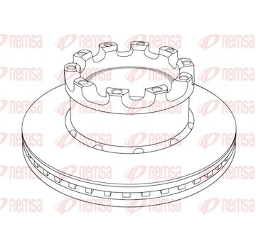 Brzdový kotouč REMSA NCA1226.20