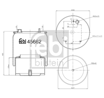 Mech, pneumaticke odpruzeni FEBI BILSTEIN 45662