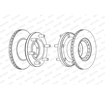 Brzdový kotouč FERODO FCR133A
