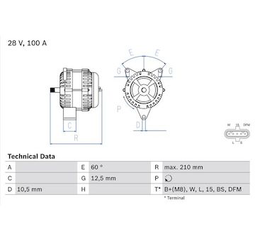 generátor BOSCH 0 986 046 570