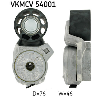 Napínací kladka, žebrovaný klínový řemen SKF VKMCV 54001