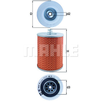 Olejový filtr MAHLE OX 71