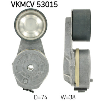 Napínací kladka, žebrovaný klínový řemen SKF VKMCV 53015