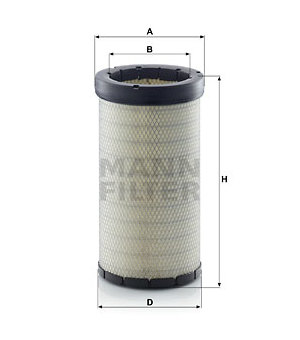 Filtr - sekundární vzduch MANN-FILTER CF 22 160