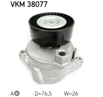 Napínací kladka, žebrovaný klínový řemen SKF VKM 38077