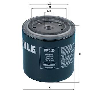 Filtr chladiva MAHLE WFC 20