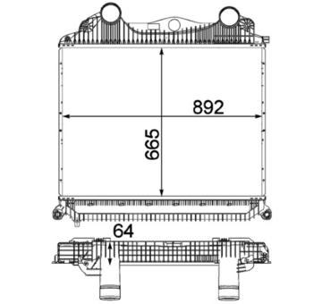 Chladič turba MAHLE CI 123 000P