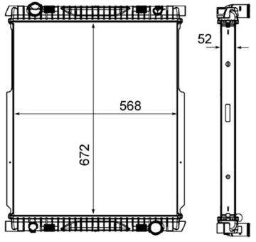 Chladič, chlazení motoru MAHLE CR 2089 000P