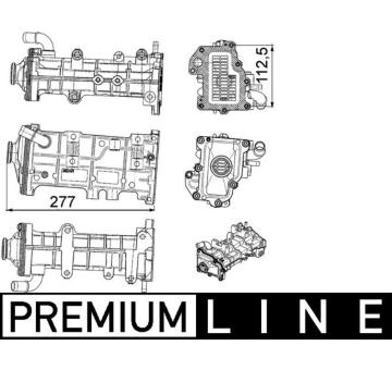 Chladič, recirkulace spalin MAHLE CE 23 000P