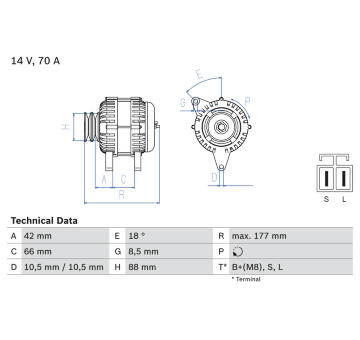 generátor BOSCH 0 986 045 541