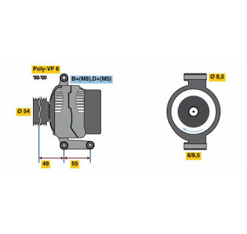 generátor BOSCH 0 986 080 980