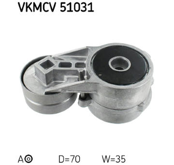 Napínák, žebrovaný klínový řemen SKF VKMCV 51031