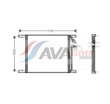 Kondenzátor, klimatizace AVA QUALITY COOLING DF5020