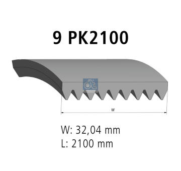 ozubený klínový řemen DT Spare Parts 4.80541