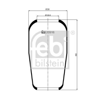 Mech, pneumaticke odpruzeni FEBI BILSTEIN 20916