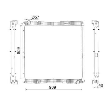 Chladič, chlazení motoru MAHLE CR 2151 000S