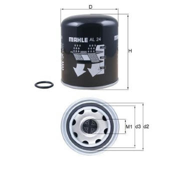 Vysoušecí patrona vzduchu, pneumatický systém MAHLE AL 24