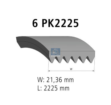 ozubený klínový řemen DT Spare Parts 11.12086