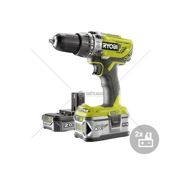 Aku příklepová vrtačka R18PD3-242S Ryobi, 18V