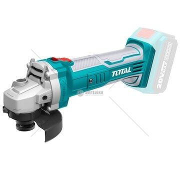 Aku úhlová bruska, 115mm, 20V Li-ion, 2000mAh, bez baterie a nabíječky, TOTAL