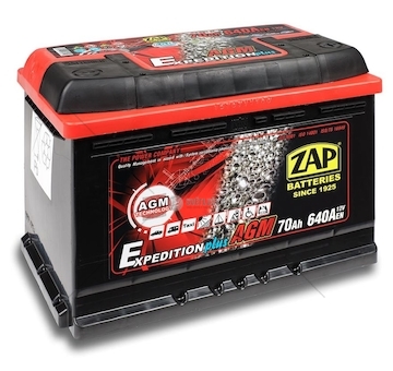 AUTOBATERIE 12V 70AH 640A AGM L- ZAP 57001-ZAP (276×175×190)