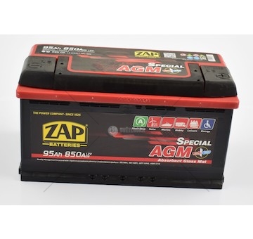 Autobaterie 12V 95AH ZAP 850A AGM L- (350x175x190) ZAP 59502-ZAP