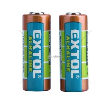 Baterie alkalické, 2ks, 12V (23A) EXTOL ENERGY