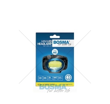 Baterka čelová LED svítilna120LM BOSMA F/6766