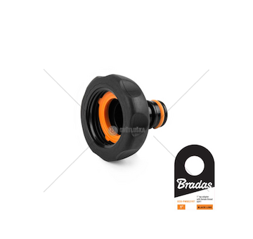 BLACK LINE SOFT konektor na kohoutek s vnitřním závitem 1"