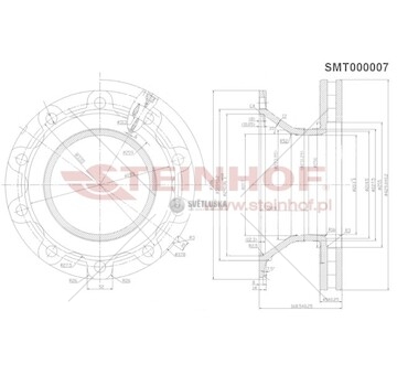 Brzdový kotouč STEINHOF SMT000007