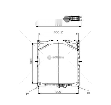 Chladič, chlazení motoru NRF NRF529702
