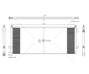 Chladič klimatizace VOLVO FH 02.02- D NRF NRF35892