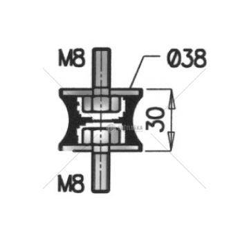 Drzak, vyfukovy system DINEX DIN21822